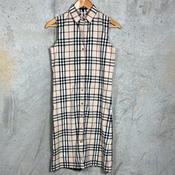 Burberry Dresses & Skirts - Burberry Sleeveless Shirt Dress
